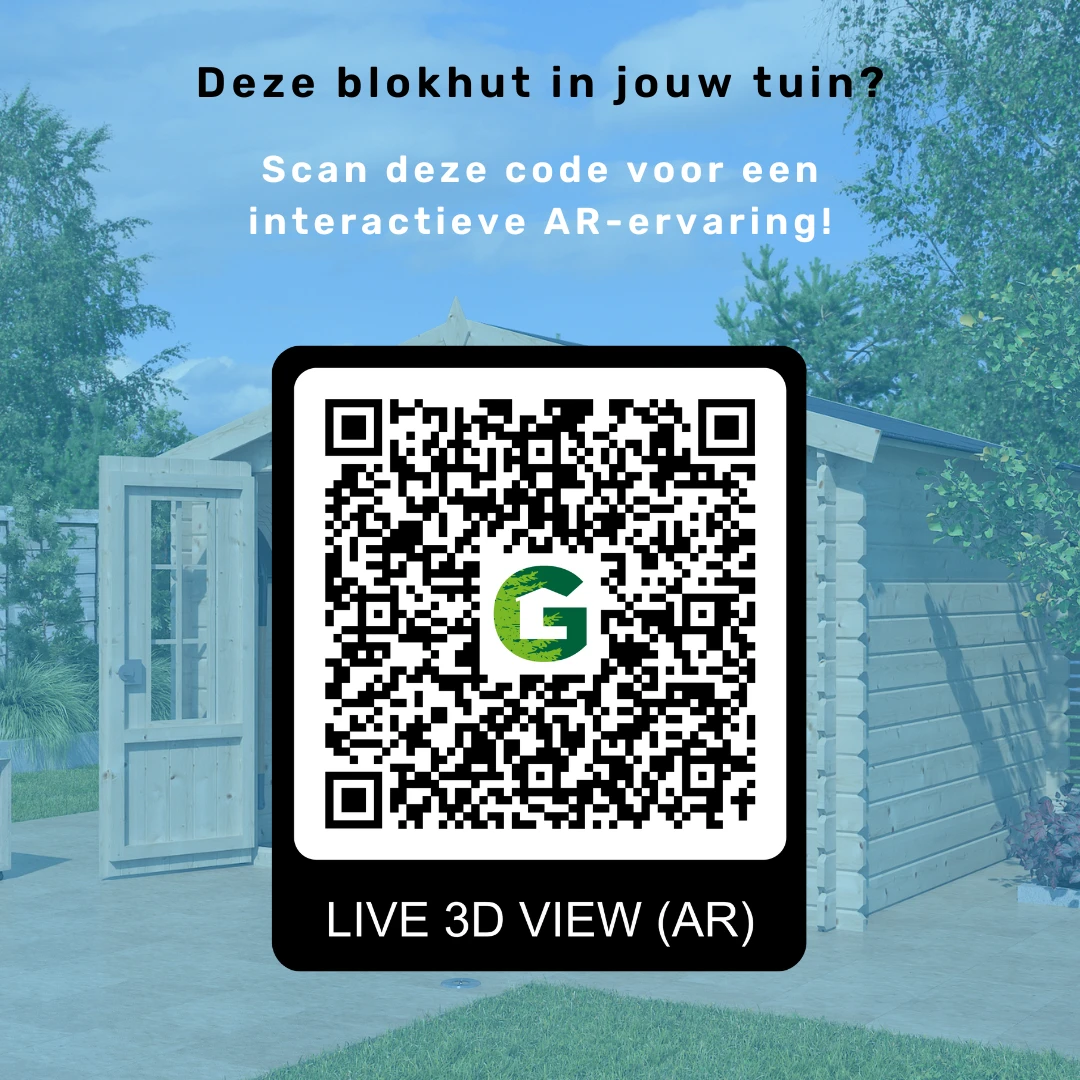 Woodlands Blokhut Base 385 x 295 cm - Afbeelding 5